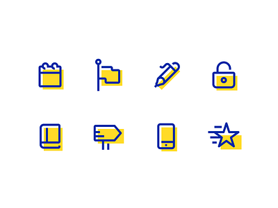 Fun Little Icons creative cute dan fleming design energetic iconography