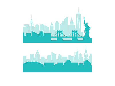 NYC dan fleming design illustration new york skyline