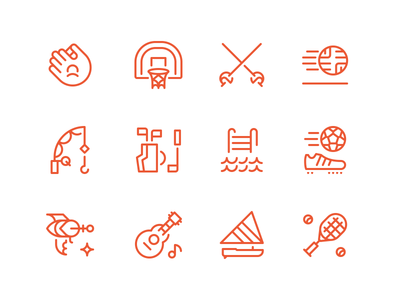 Summer Camp Icons