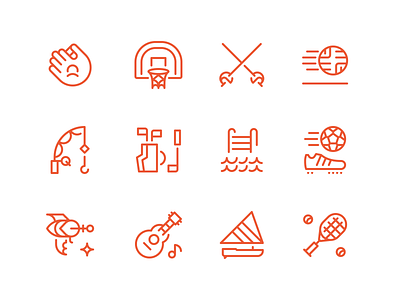 Summer Camp Icons activities creative dan fleming design icons set summer camp