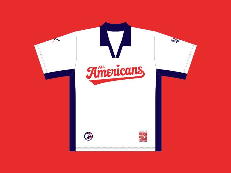 All Americans Uniform america baseball bats creative dan fleming design eagle flag monogram script