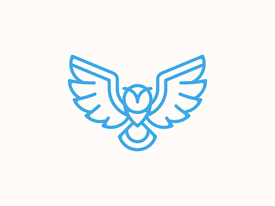 Owl Symbol – Concept One creative dan fleming design linework logo owl symbol