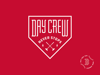 Red Sox Crew Badge baseball creative custom type dan fleming design red sox