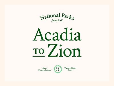 National Parks + Crimson Text bsds crimson national parks thunderdome challenge typography