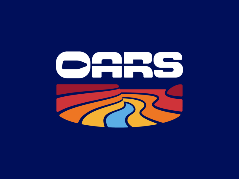 OARS Logo 829 brand identity creative design logo negative space oar wordmark