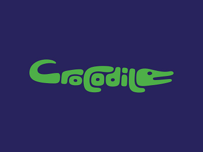 Crocodile animal brand identity creative crocodile custom typography dan dan fleming design letters logo typography word animals