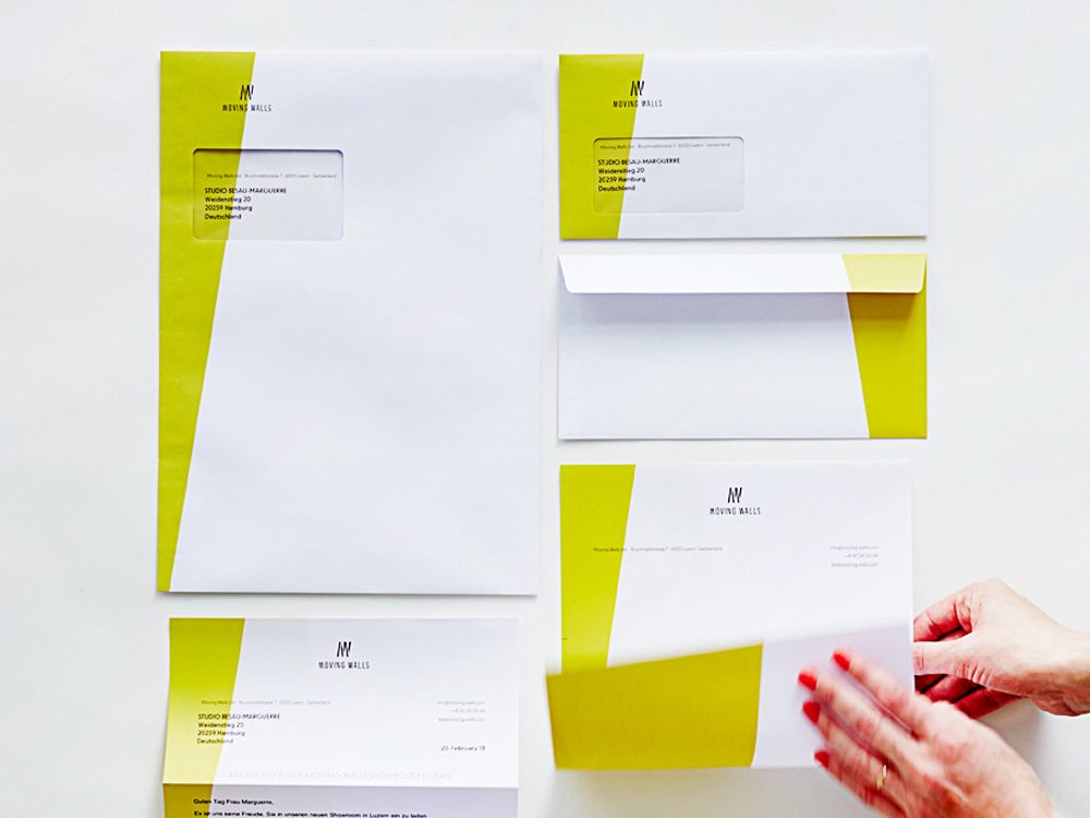 Moving Walls Briefpapier Umschlage By Bureau Lars Holzmann On Dribbble