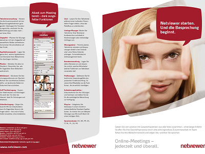 Netviewer Produktbroschüren brochure corporate design marketing