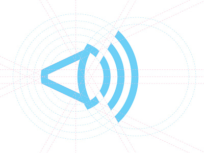 Diapason blue branding diapason grid icon identity logo mark music sound soundwave symbol