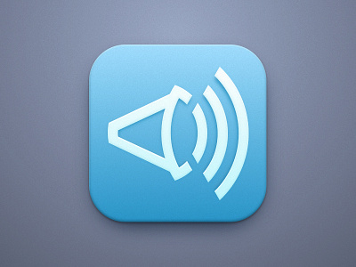 Diapason app blue diapason icon ios mark music sketchapp sound soundwave symbol vector