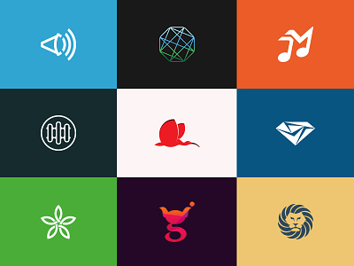 Logo Collection :: vol.1 brand branding color creative design flat icon identity letter logo logotype mark
