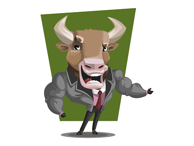 Buffalo animal bison branding buffalo bull cartoon character corporate domestic illustration inspiration mascot pose professional ui welcome