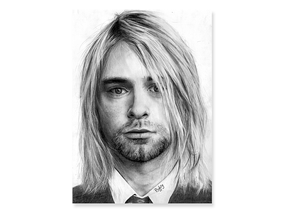 My Kurt Cobain's pencil drawing drawing hyperrealism kurt cobain nirvana pencil pencil drawing