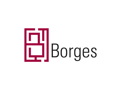 Centro Cultural Borges Logo borges branding cultural center labyrinth logo