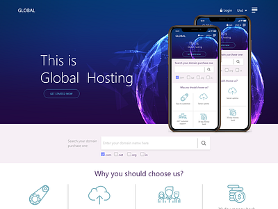 Global Hostin website desingn hosting