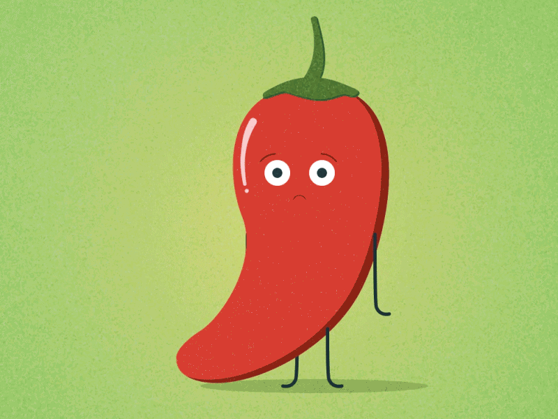 Chili 2d art animation chili chili pepper design hot illustration spicy vector