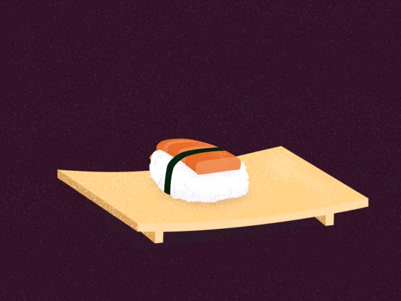 Dribbble sushi.gif by Meggie S