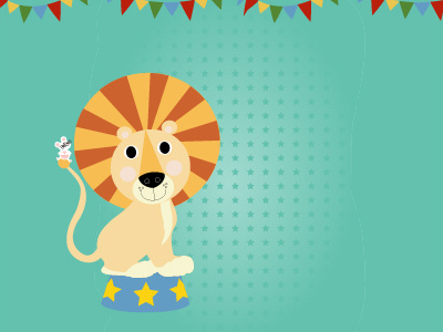 Lion animal baby circus cute drawing illustration lion vector