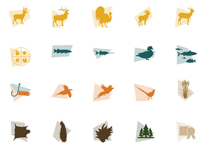 Hunting Icons animals hunting icon icons modern ui ux web