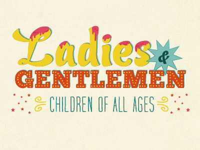 Ladies Gents circus hand lettering lettering letters text type typography