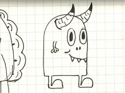 Little Monster creature halloween illustration monster sketch