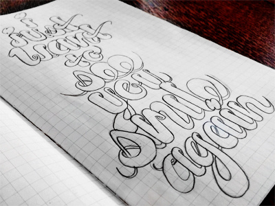 Smile hand lettering lettering letters text type typography