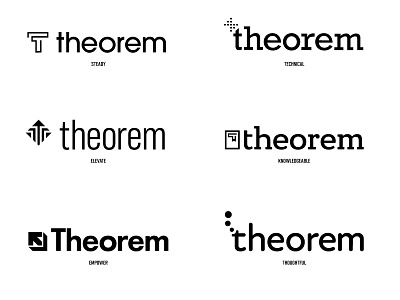 Theorem Logos book logo logos t typography wordmark