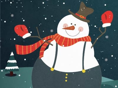 Snowman card greetings holiday snowman winter