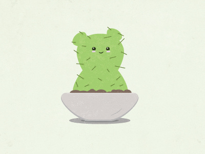 Cactus art cactus cute drawing green illustration vector