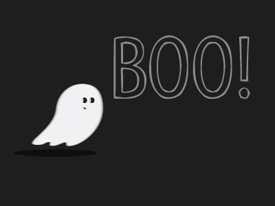 BOO! boo drawing ghost halloween illustration