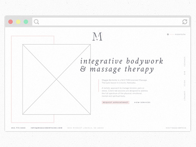 Massage Therapy Website Design design massage massage therapy ui website website concept