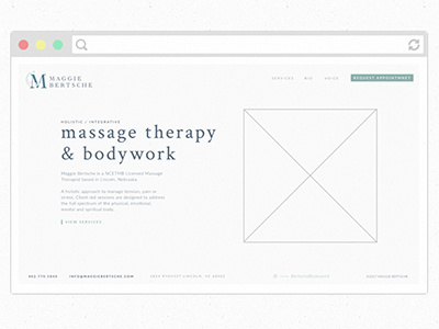 Massage Therapy Website Design design massage massage therapy ui website website concept