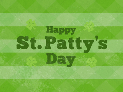 St. Patrick's Day Card card green holiday illustration irish lucky pattern plaid st patricks day st. pattys day