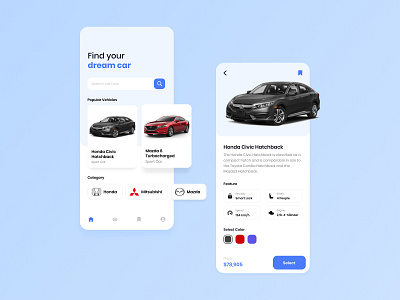 Car Exploration Design app design illustration minimal ui uiux uiuxdesigner ux