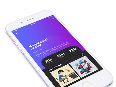 Social App iPhone Mockup