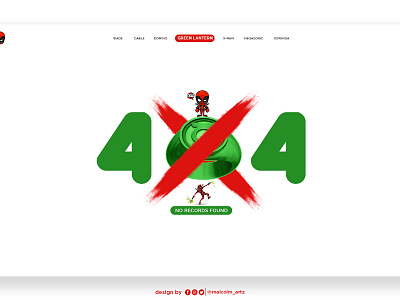 Error 404 design illustration typography ui ux