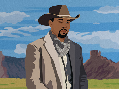 Kanye Westworld illustration kanyewest westworld