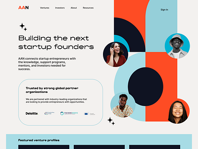 AAN Venture Capital Landing Page