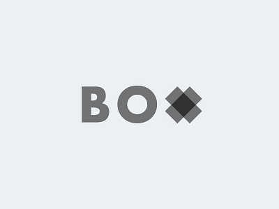 Box branding design logo minimal typography vector