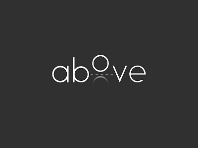 Above - Logo Concept branding design logo typography vector