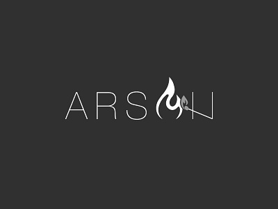 Arson Logo Concept branding design logo minimal typography vector