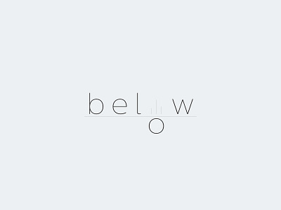Below - Logo Concept branding design logo minimal typography vector