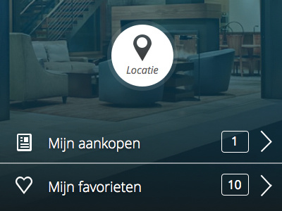 Estate App - Welcome screen app estate icons location