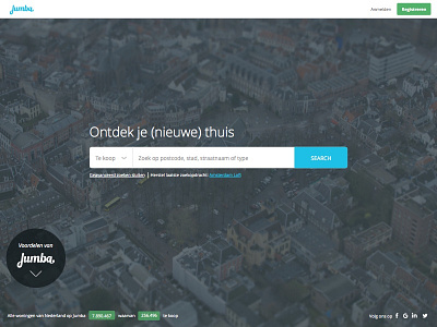 Landingpage concept Jumba dailyui landing page real estate search social tags