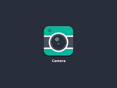 Camera App Icon app camera codepen css css3 flat html html5 icon simple