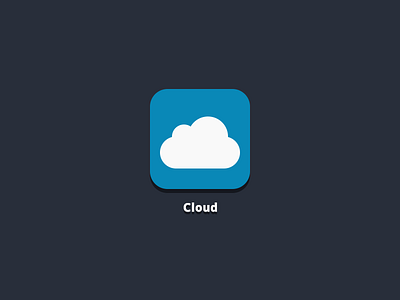 Cloud App Icon app cloud codepen css css3 cssdeck flat html html5 icon