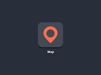 Map App Icon app codepen css css3 cssdeck flat html html5 icon map pin