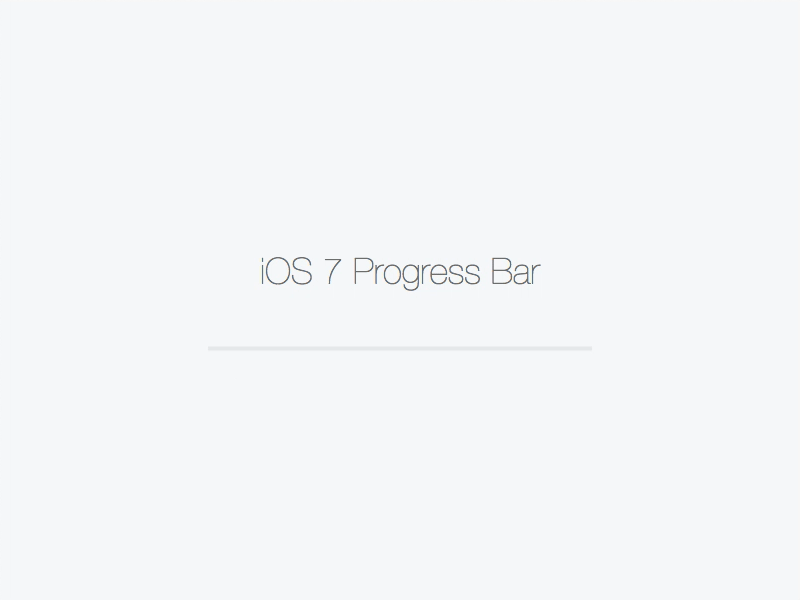 iOS 7 Progress Bar