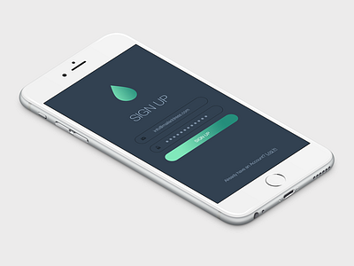 Daily UI | #001 | Sign Up on iPhone 6 Plus app daily iphone mobile register sign ui