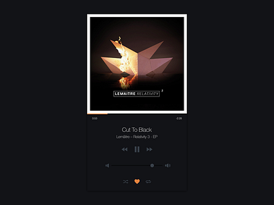 Daily UI | #009 | Music Player audio iphone mobile music player ui